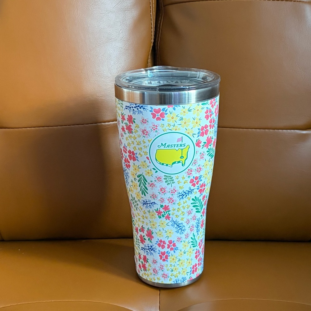 Floral Insulated Tumbler with Lid